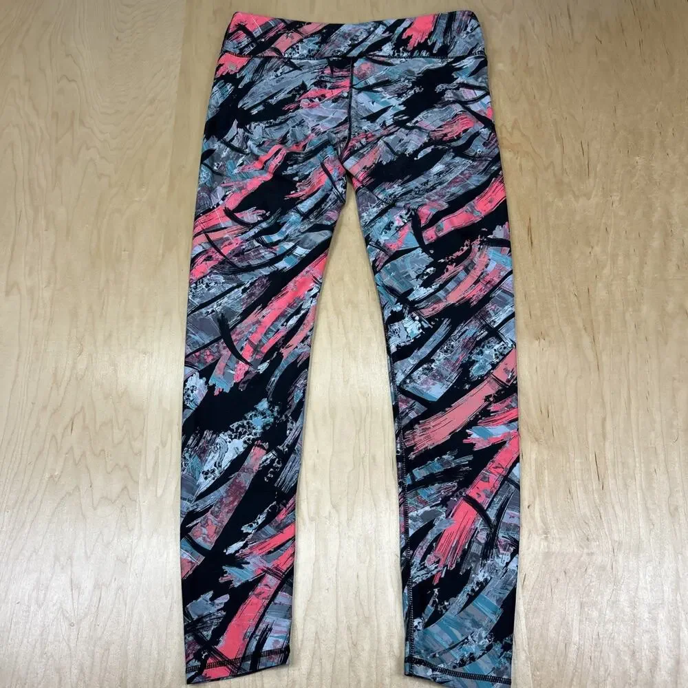 Fabletics Women’s Large Abstract Print Athletic Leggings Yoga Gym Running Pants - Picture 7 of 9
